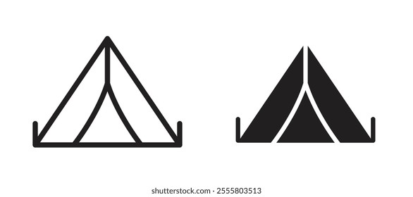 Tent liner icon vector set.