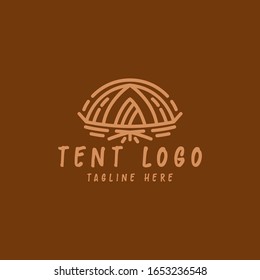 Design-Vektorillustration für Zelt-Logos