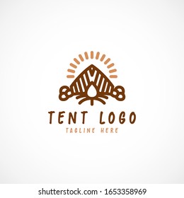 ilustrador vectorial de diseño del logotipo de tienda con fondo blanco
