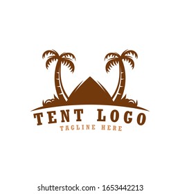 tent  logo design vector template