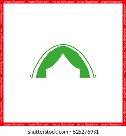 tent logo icon vector EPS 10, abstract sign flat design,  illustration modern isolated badge for website or app - stock info graphics
