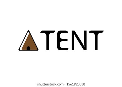 tent logo template vector icon illustration.logotype concept.