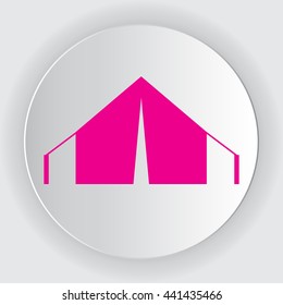 Tent new icon or logo for tourism.