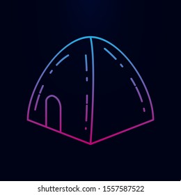 Tent nolan icon. Simple thin line, outline vector of camping icons for ui and ux, website or mobile application