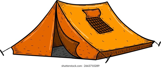 tenda sobre fundo branco