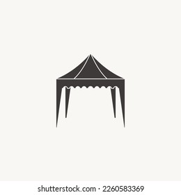 Tent Outdoor Event Mobile Advertising icon vector