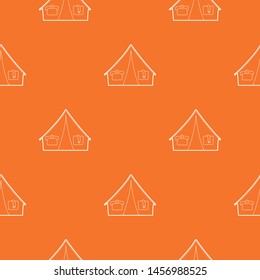 Tent pattern vector orange for any web design best
