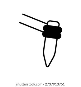 Tent Pegs vector icon stock illustration