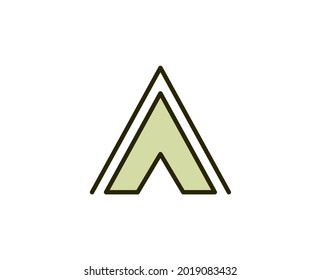 Tent premium line icon. Simple high quality pictogram. Modern outline style icons. Stroke vector illustration on a white background. 