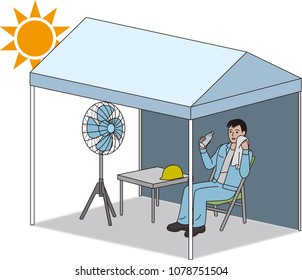 Tent For Preventing Heat Stroke