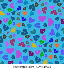 Tent seamless pattern - Hiking tourism background.