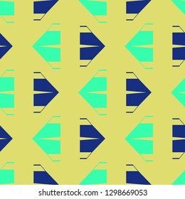 Tent seamless pattern - Hiking tourism background.