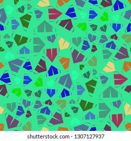 Tent seamless pattern - Hiking tourism background.