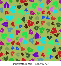 Tent seamless pattern - Hiking tourism background.
