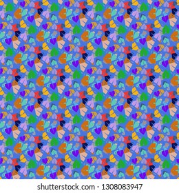 Tent seamless pattern - Hiking tourism background.