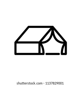 tent symbol vector. logo design.