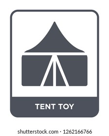 tent toy icon vector on white background, tent toy trendy filled icons from Toys collection, tent toy simple element illustration
