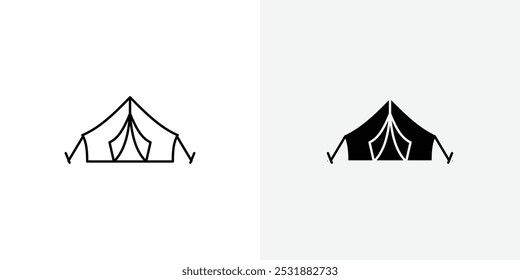 Tent vecor icon set. Stock vector illustrator. EPS 10