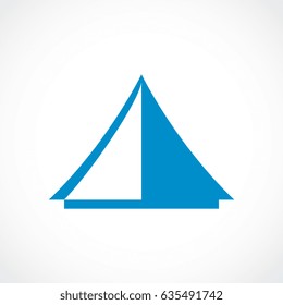 Tent vector eps icon on white background
