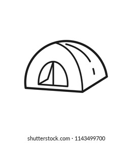 tent vector icon 