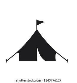 tent vector icon 