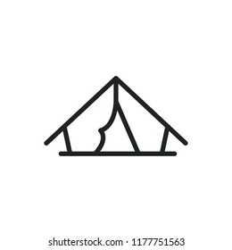 tent vector icon