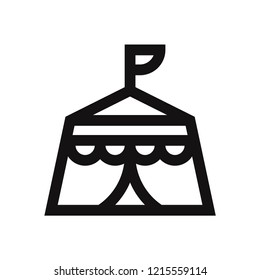 Tent vector icon