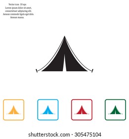 tent vector icon