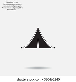 tent vector icon