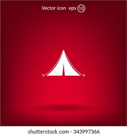 tent vector icon
