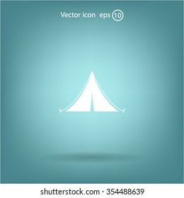 tent vector icon
