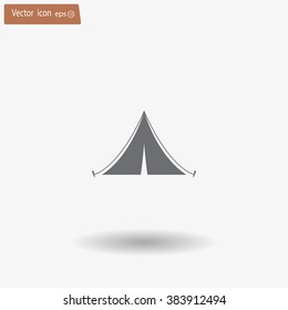 tent vector icon