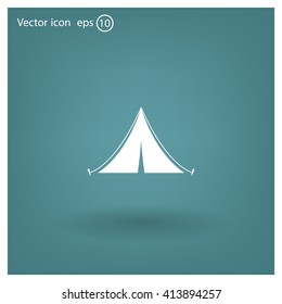 tent vector icon