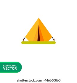 Tent Vector Icon
