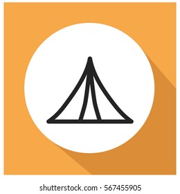 Tent vector icon