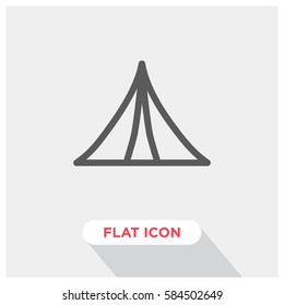 Tent vector icon