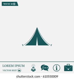 tent vector icon