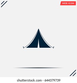 tent vector icon