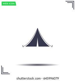 tent vector icon
