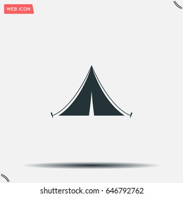 tent vector icon