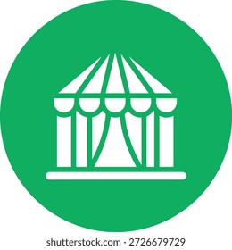 Zelt-Vektorsymbol-Entwurfsgrafik