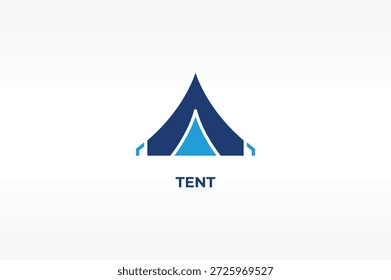 TENT vector, icon or logo sign isolated symbol illustration