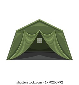 Tent vector icon.Cartoon vector icon isolated on white background tent.