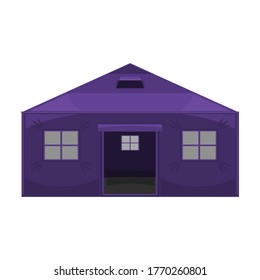 Tent vector icon.Cartoon vector icon isolated on white background tent.