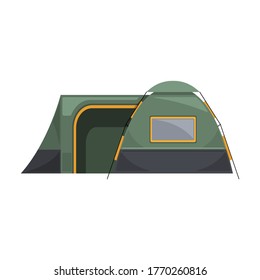 Tent vector icon.Cartoon vector icon isolated on white background tent.