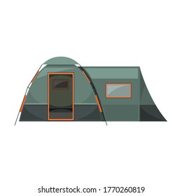 Tent vector icon.Cartoon vector icon isolated on white background tent.