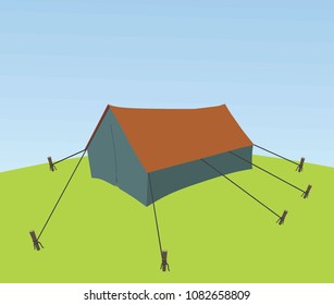 tent vector illustration