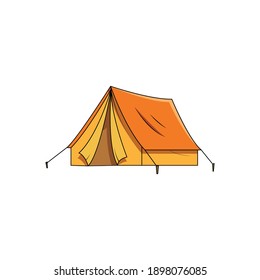 Tent vector isolated on white background