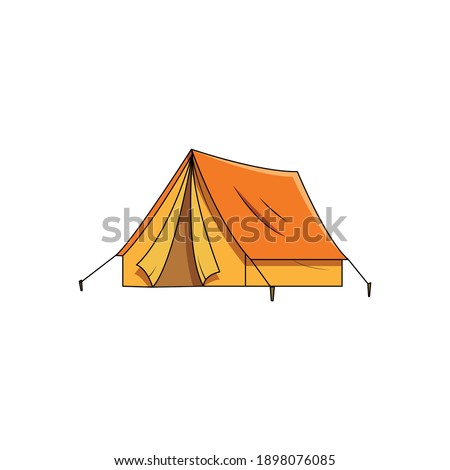 Tent vector isolated on white background