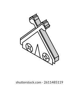 tent viking isometric icon vector. tent viking sign. isolated symbol illustration